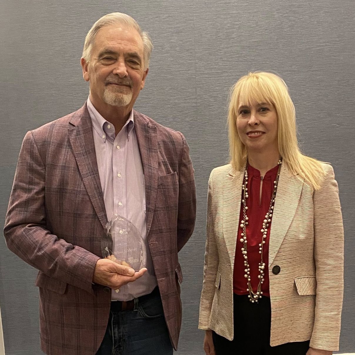 Mike Moore with Tara Arthur
